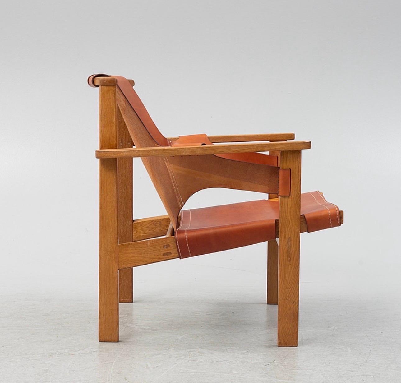 Scandinavian Modern Carl-Axel Acking, Trienna chair, Sweden, 1960s For Sale
