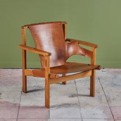 Carl-Axel Acking 'Trienna' Leather Lounge Chair