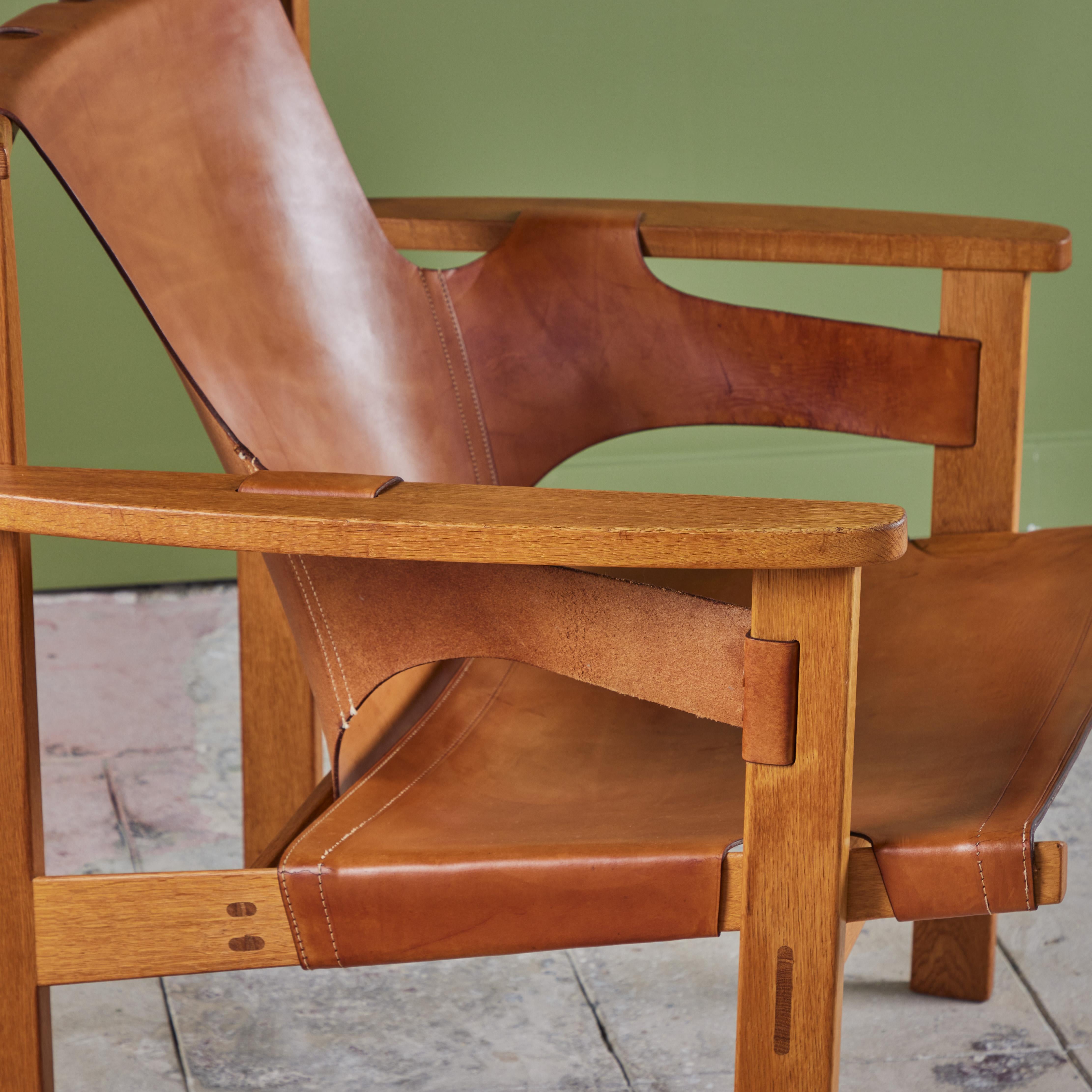 Mid-20th Century Carl-Axel Acking 'Trienna' Leather Lounge Chair