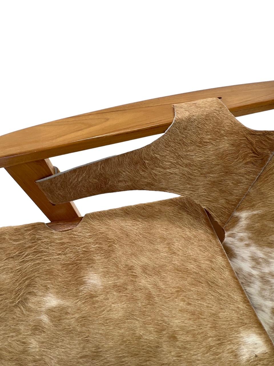 Scandinave moderne Carl Axel Acking fauteuils de salon Trienna en cuir de vache brésilien en vente