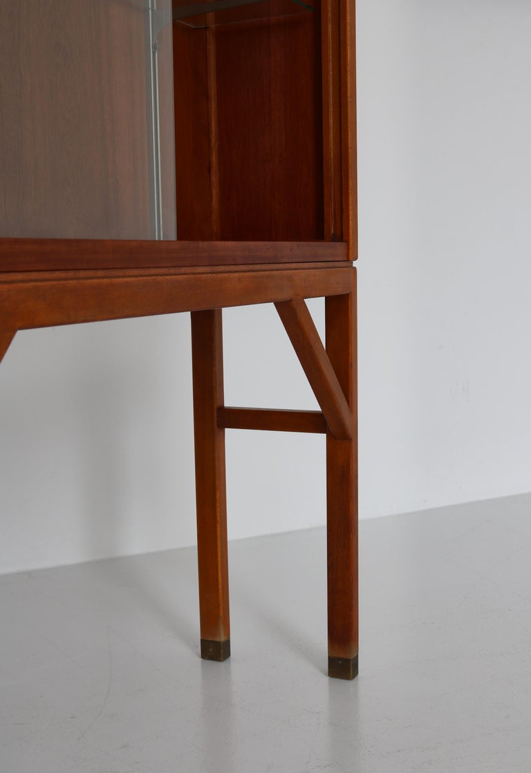 Carl-Axel Acking Vitrine Cabinet in Teakwood & Glass for Bodafors, Sweden, 1960s For Sale 8