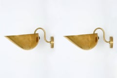 Carl-Axel Acking Wall Lamps in Brass
