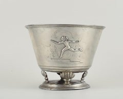 Carl Borgström for Swedish Tenn, Large and Impressive Art Deco Pewter Jardiniere