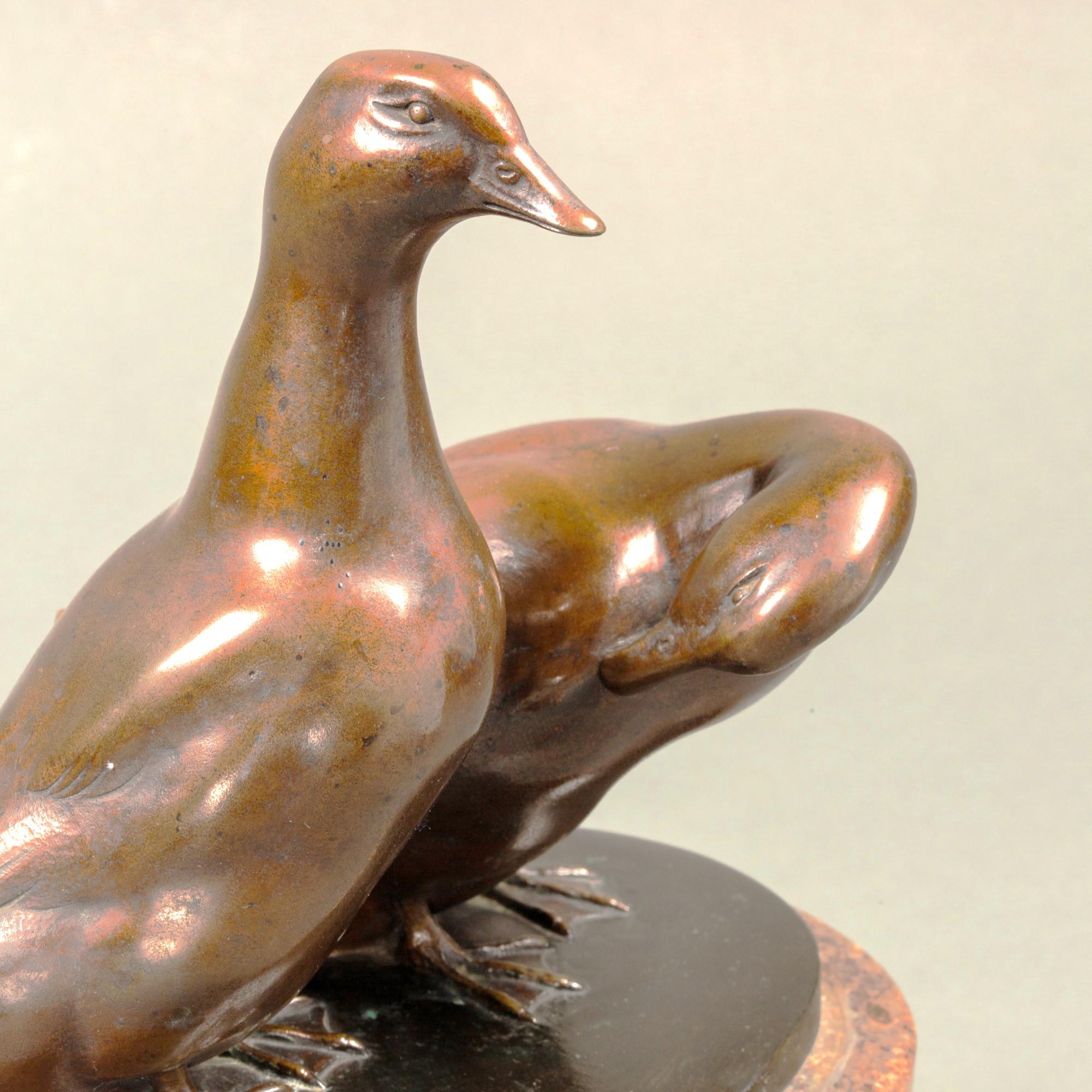 A pair of ducks by Carl August Brasch. For Sale 3