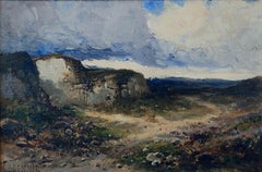 Oil Painting by Carl Brennir  "A Rough Hillside Road Scotland"