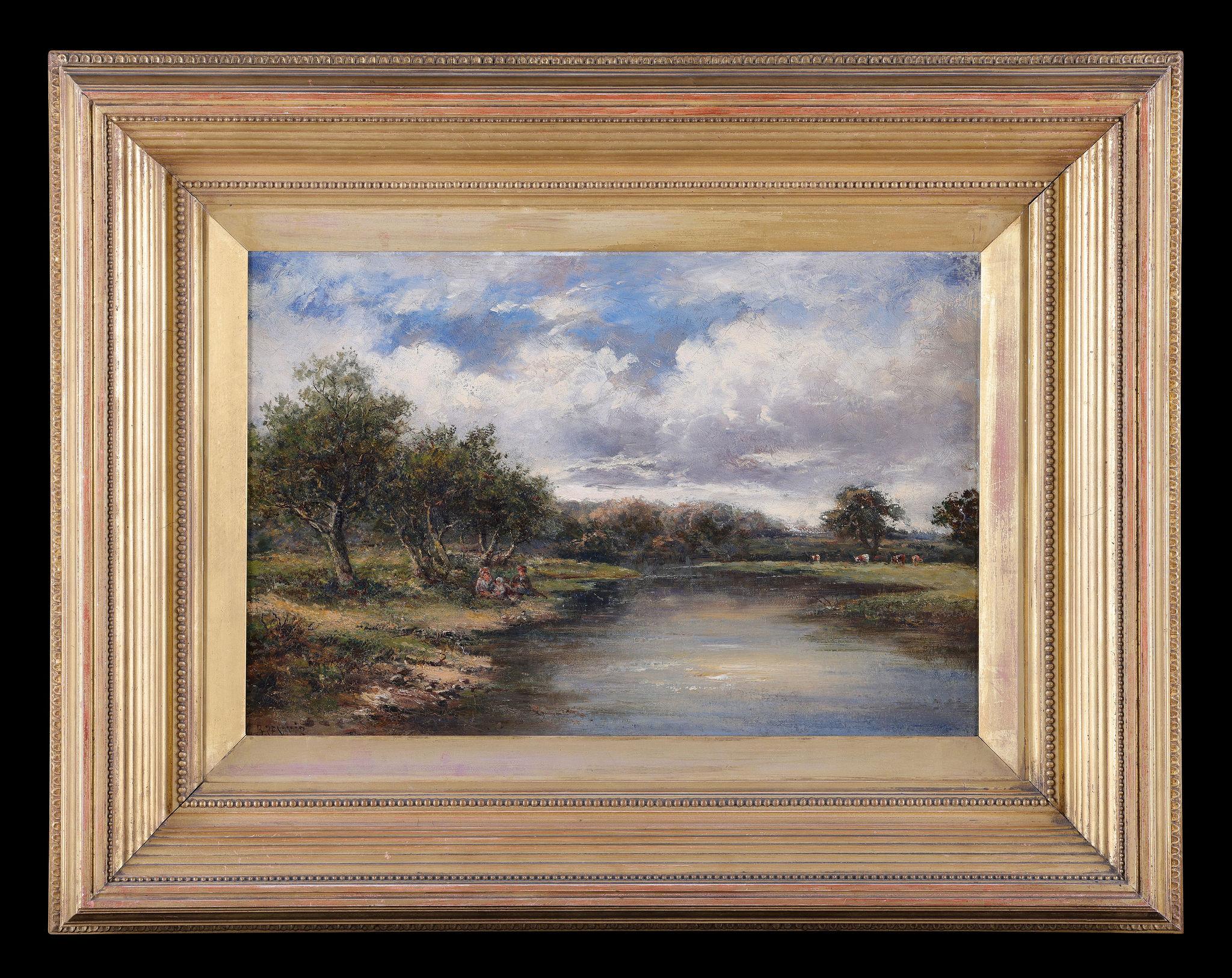 The Thames near Bell Lock, a river landscape For Sale 2