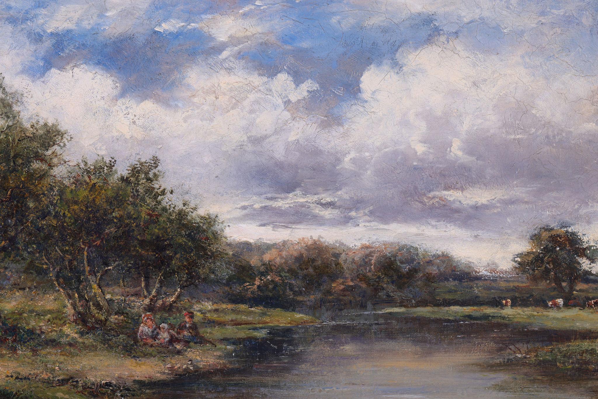 The Thames near Bell Lock, a river landscape For Sale 3