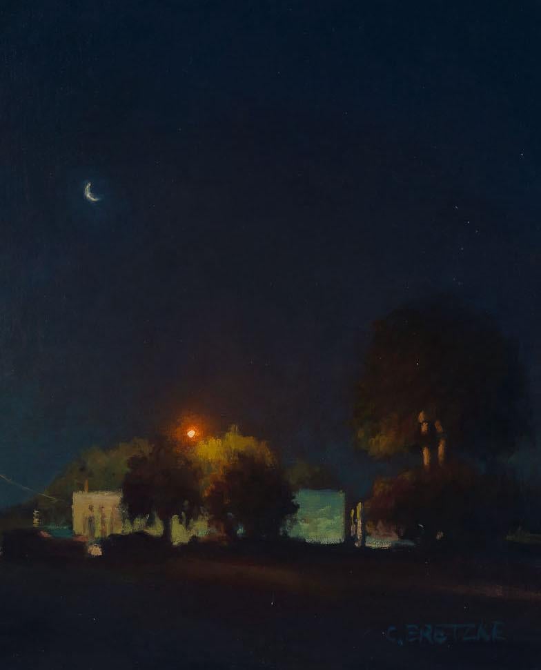 Astillero - Cuarto de Luna - Still-Life Painting Negro de Carl Bretzke