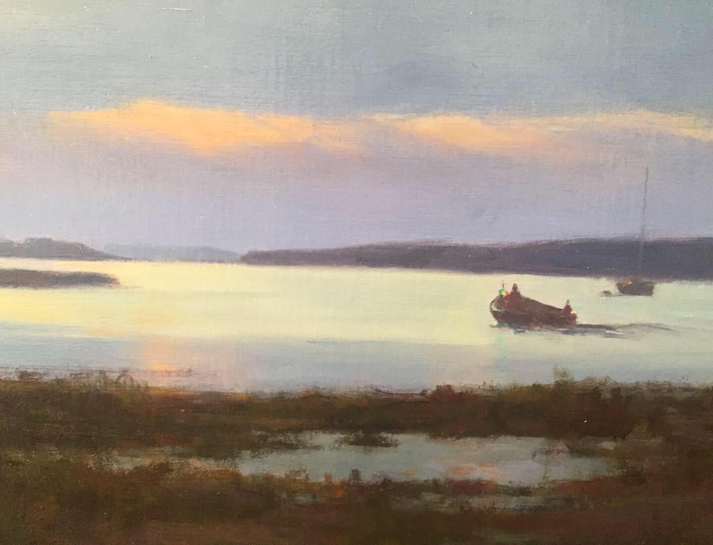 Hampton Last Light  - American Impressionist Painting by Carl Bretzke