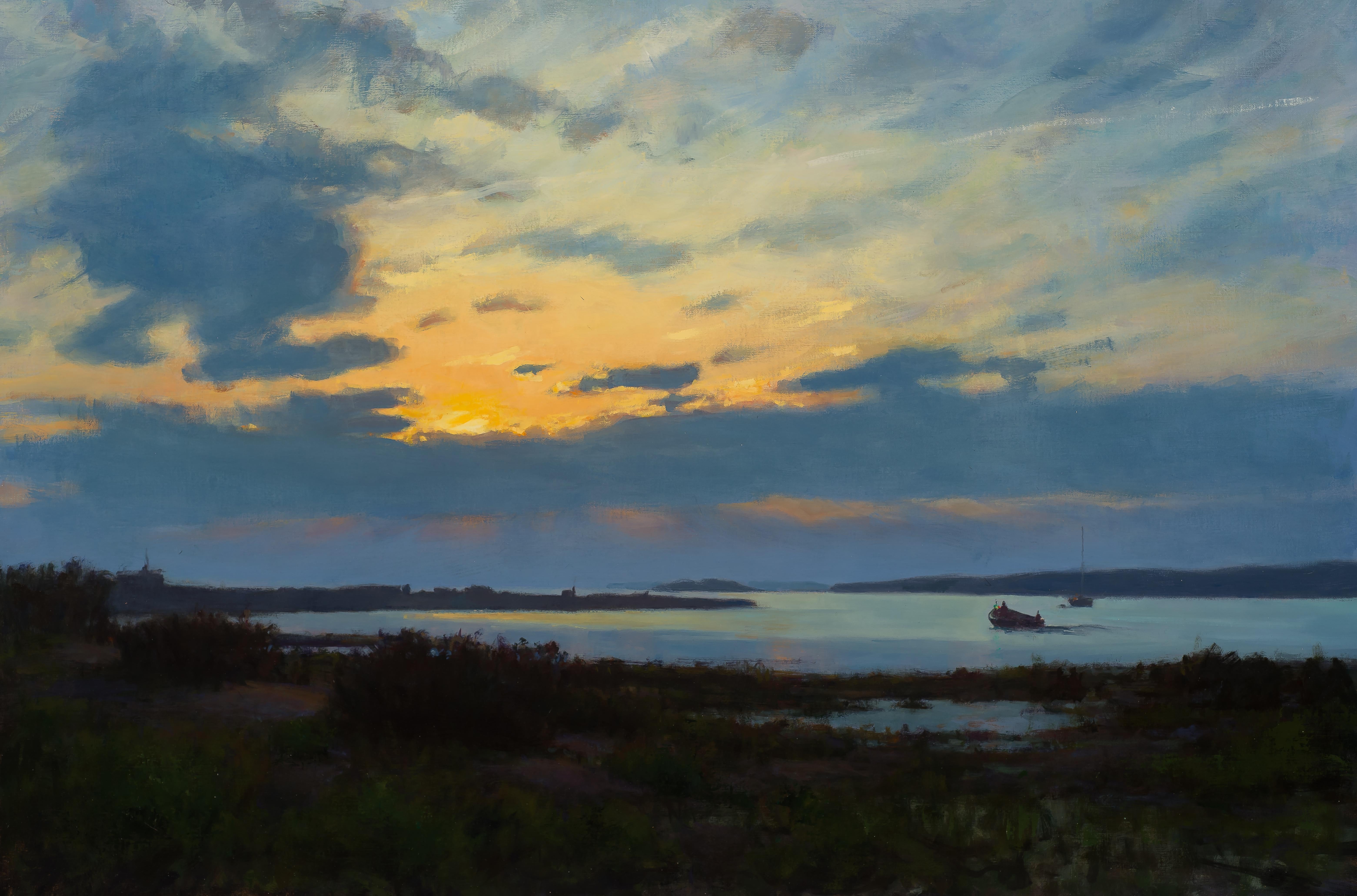 Carl Bretzke Landscape Painting - Hampton Last Light 