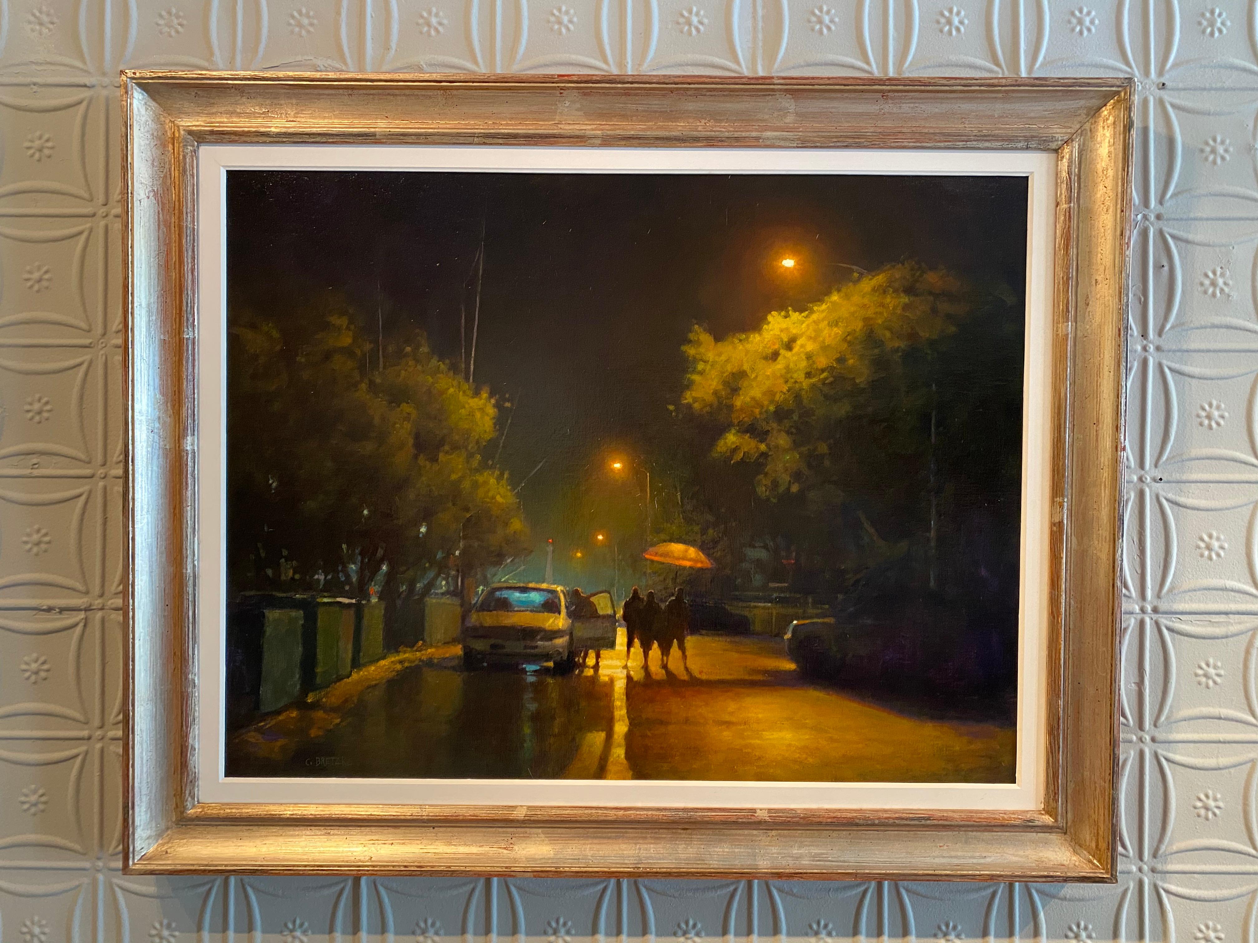 Nocturnal Rain - Painting by Carl Bretzke