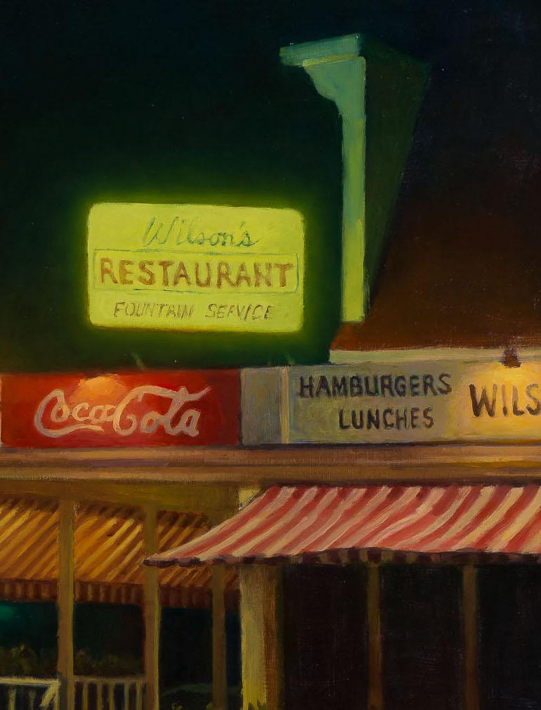 The Last Waitress - Painting by Carl Bretzke