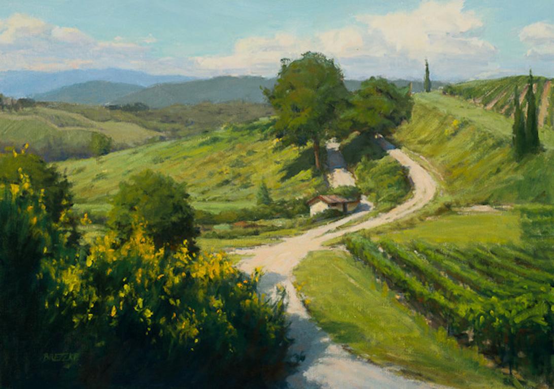 Carl Bretzke Figurative Painting - Tuscany Hillside
