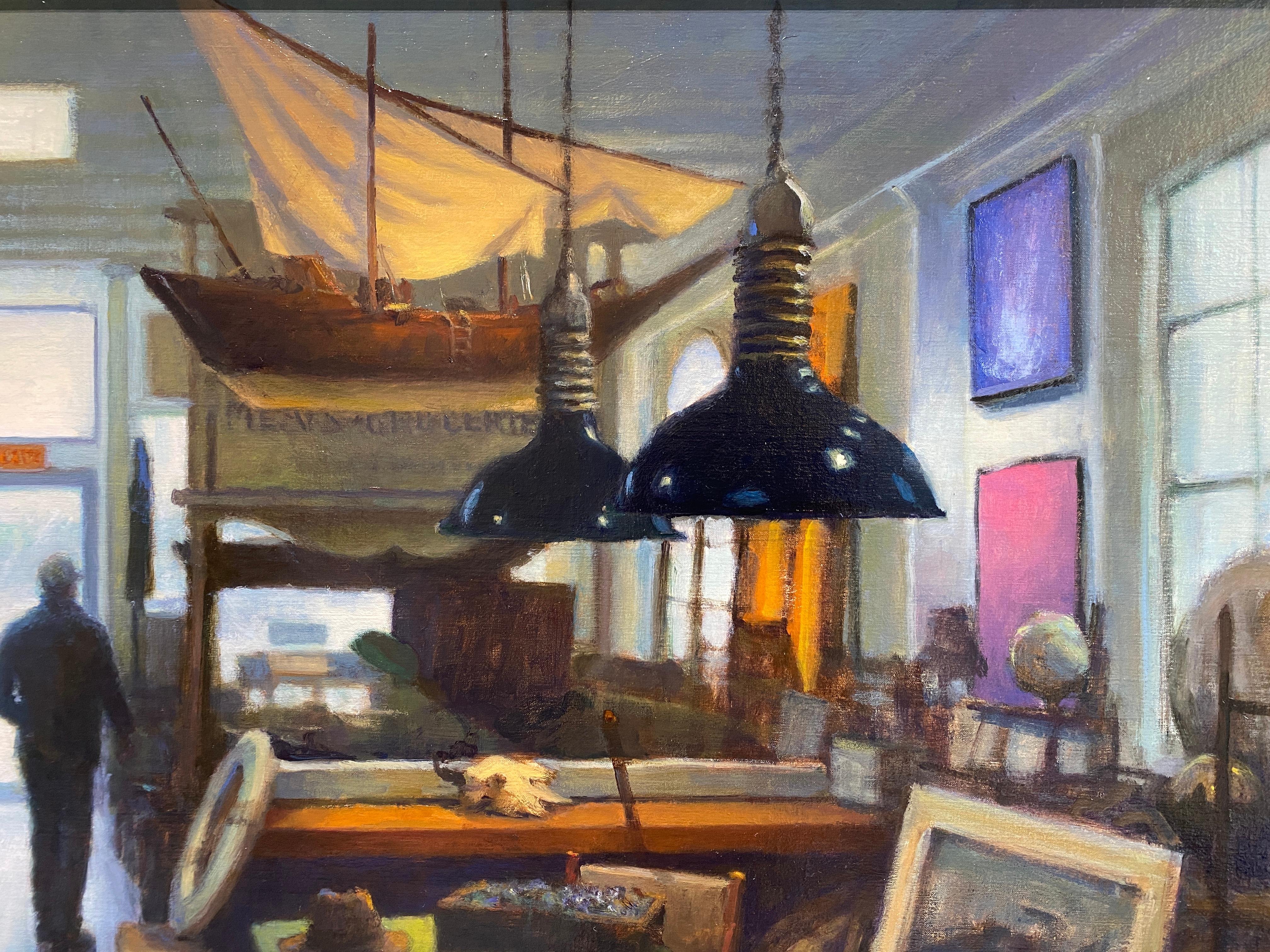 Two of Everything - Black Interior Painting by Carl Bretzke