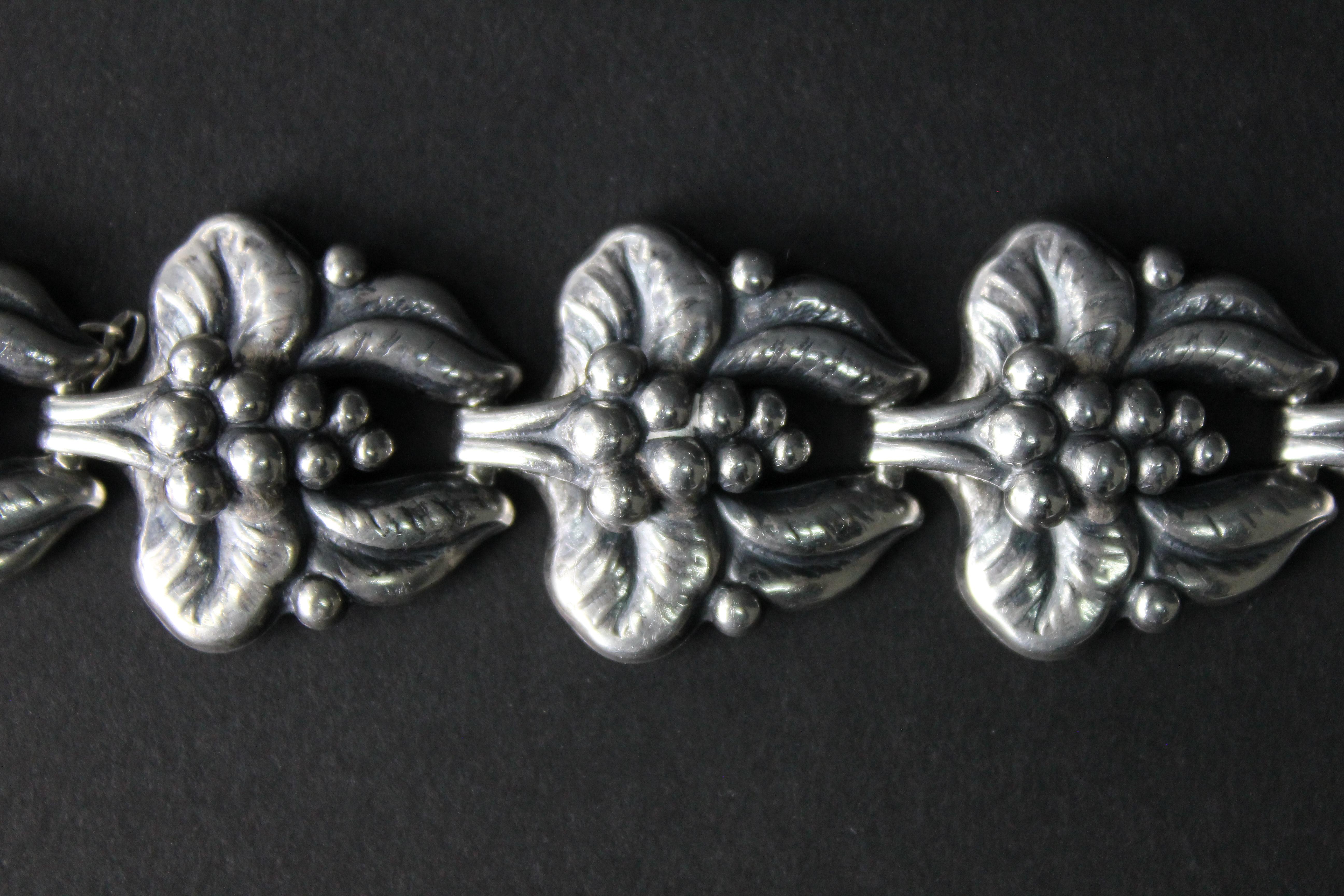 Carl Brumberg-Hansen, Danish 1940s Sterling Silver Bracelet 4