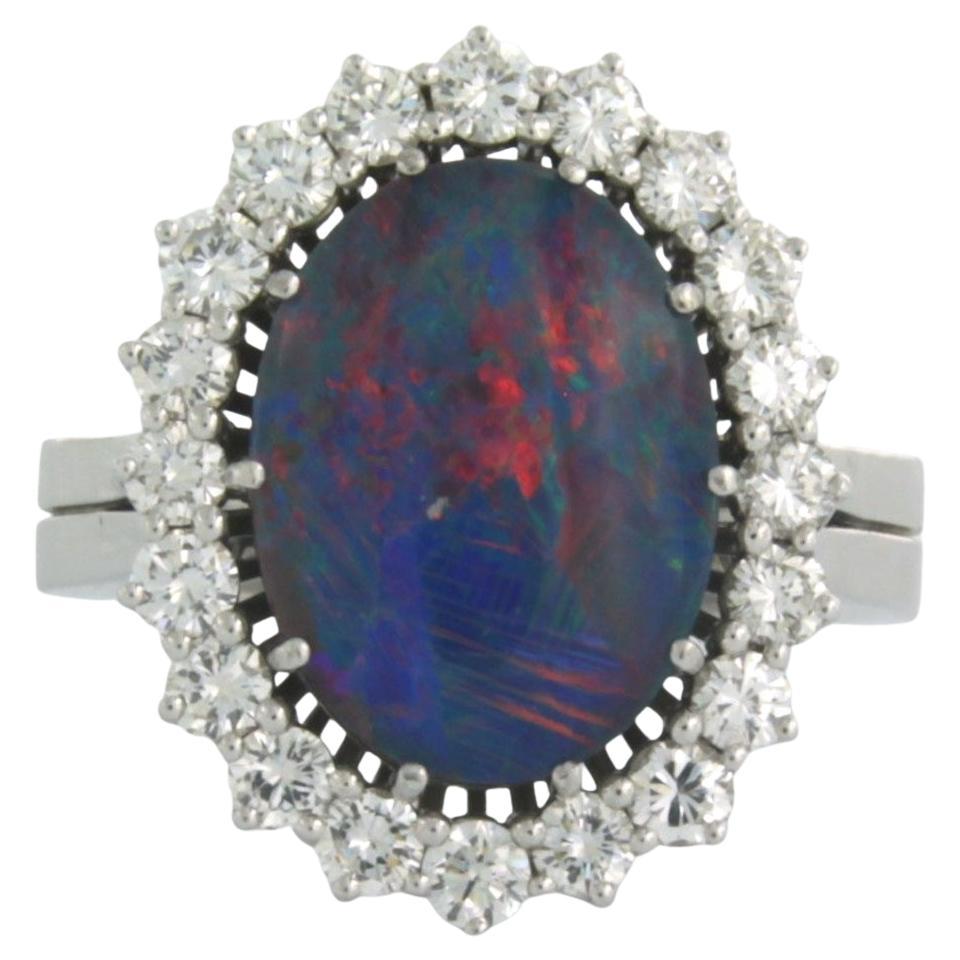 Carl Bucherer - 18k gold ring with opal and brilliant-cut diamond up t0 1.50ct in vendita