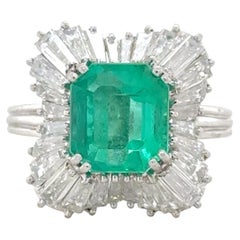 Carl Bucherer, Emerald and Diamond Ballerina Ring