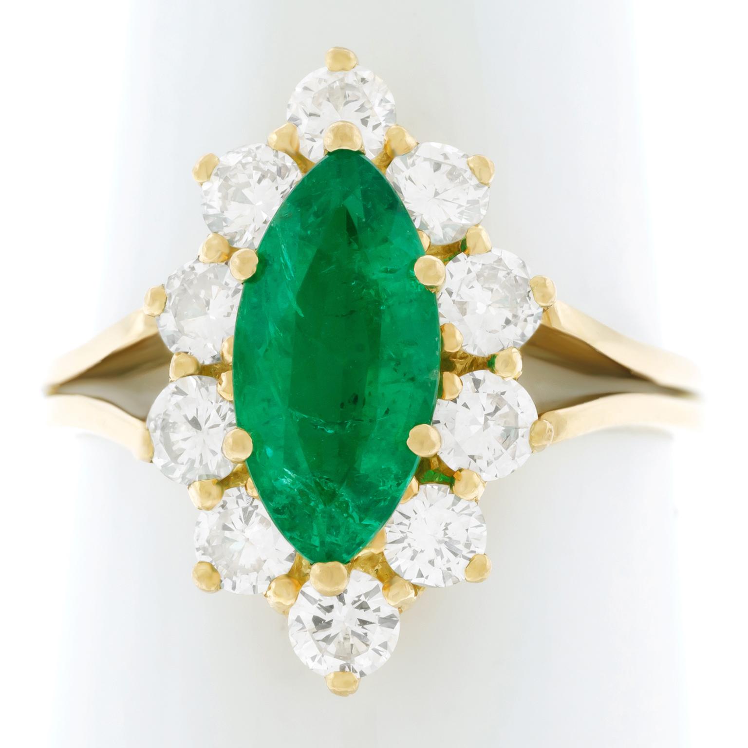 Women's Carl Bucherer Emerald and Diamond Ring
