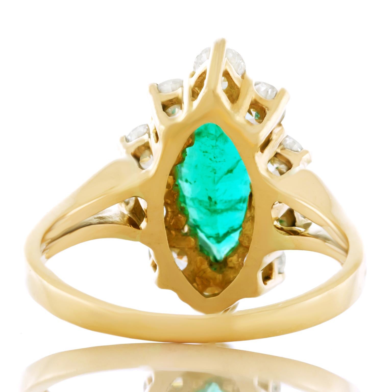 Carl Bucherer Emerald and Diamond Ring 1