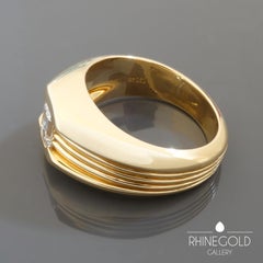 Carl Bucherer Emerald Cut Diamond Rose Gold Gents Men’s Ring