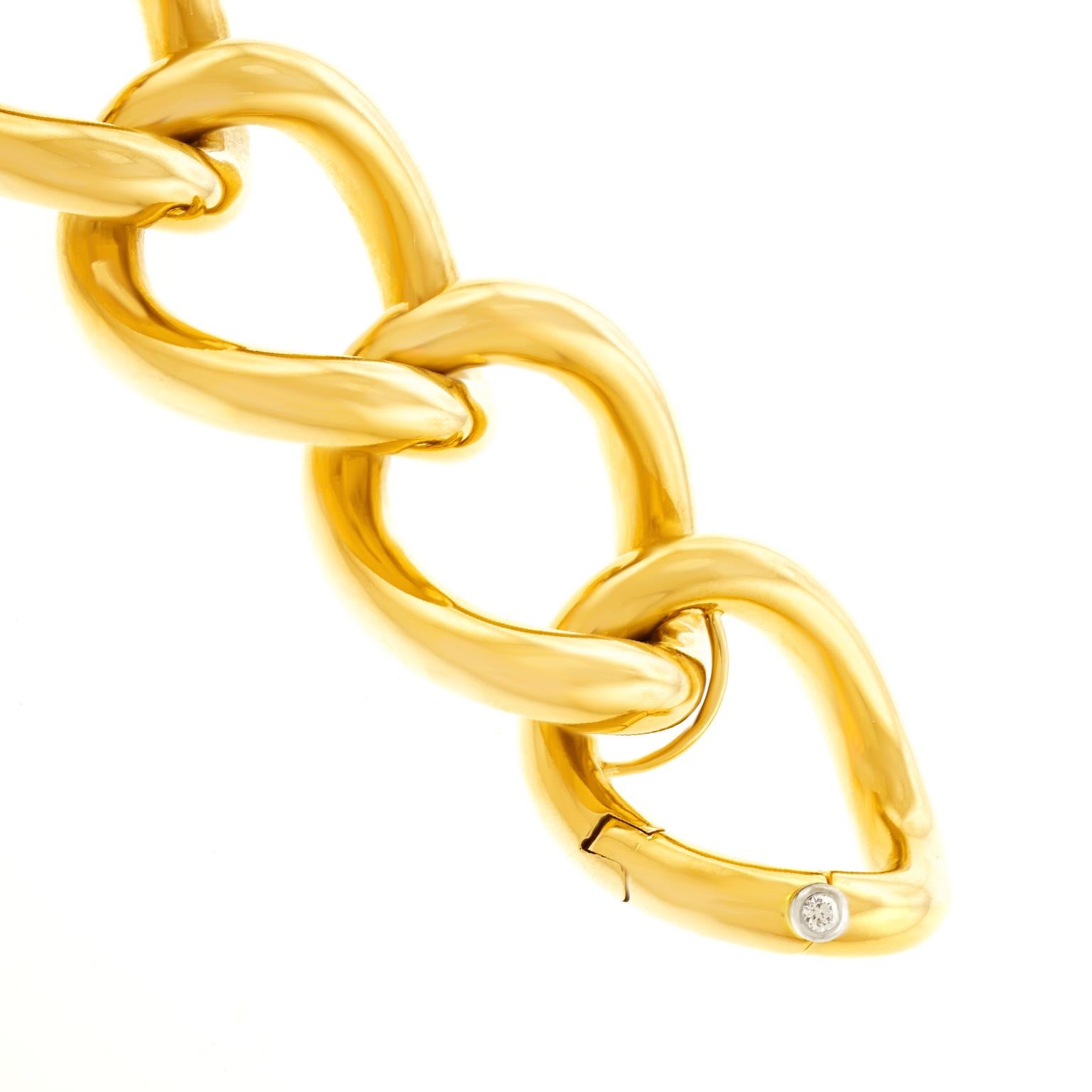 Women's or Men's Carl Bucherer Massive Gold Link Bracelet