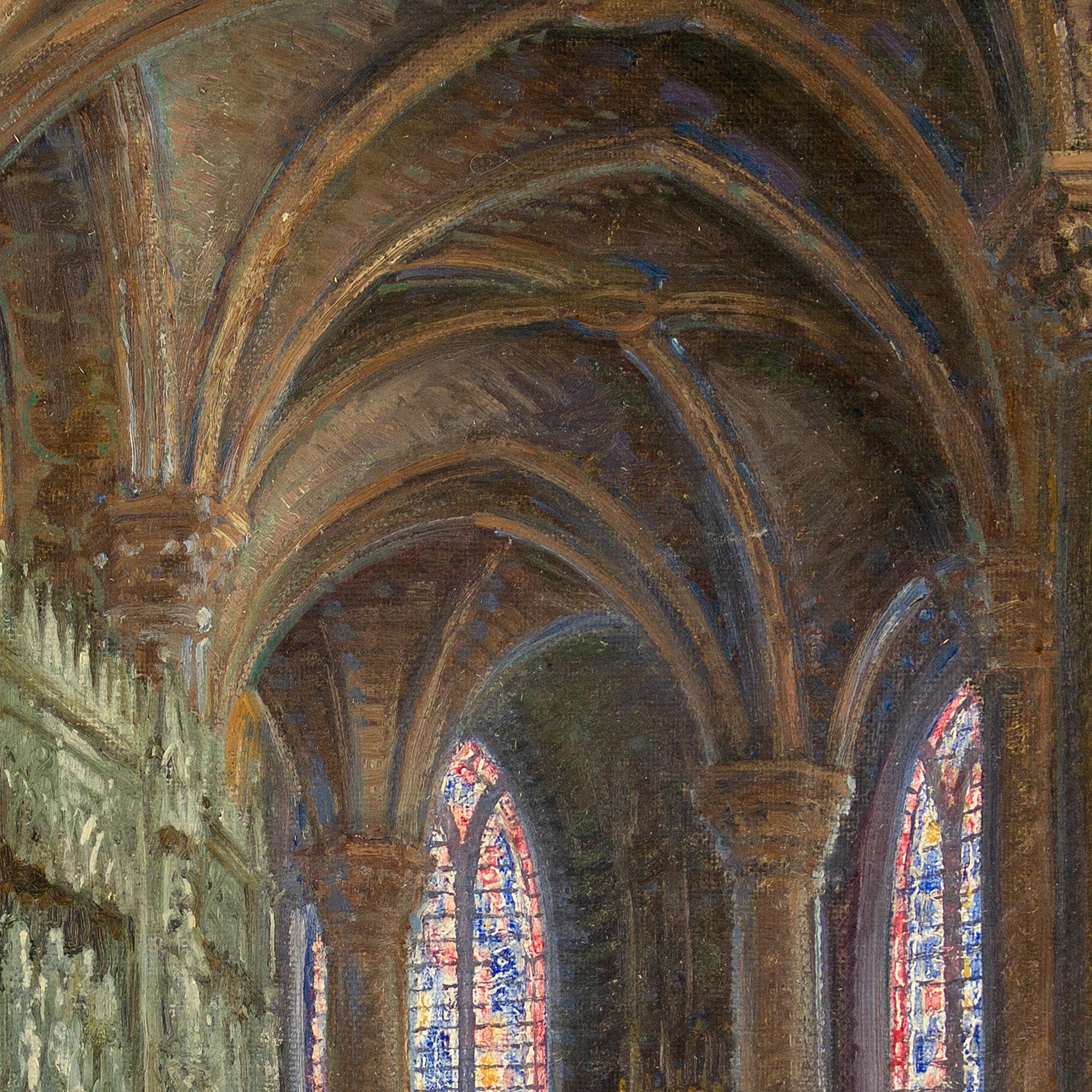 Carl Budtz-Mølle, Church Interior, Oil Painting 2