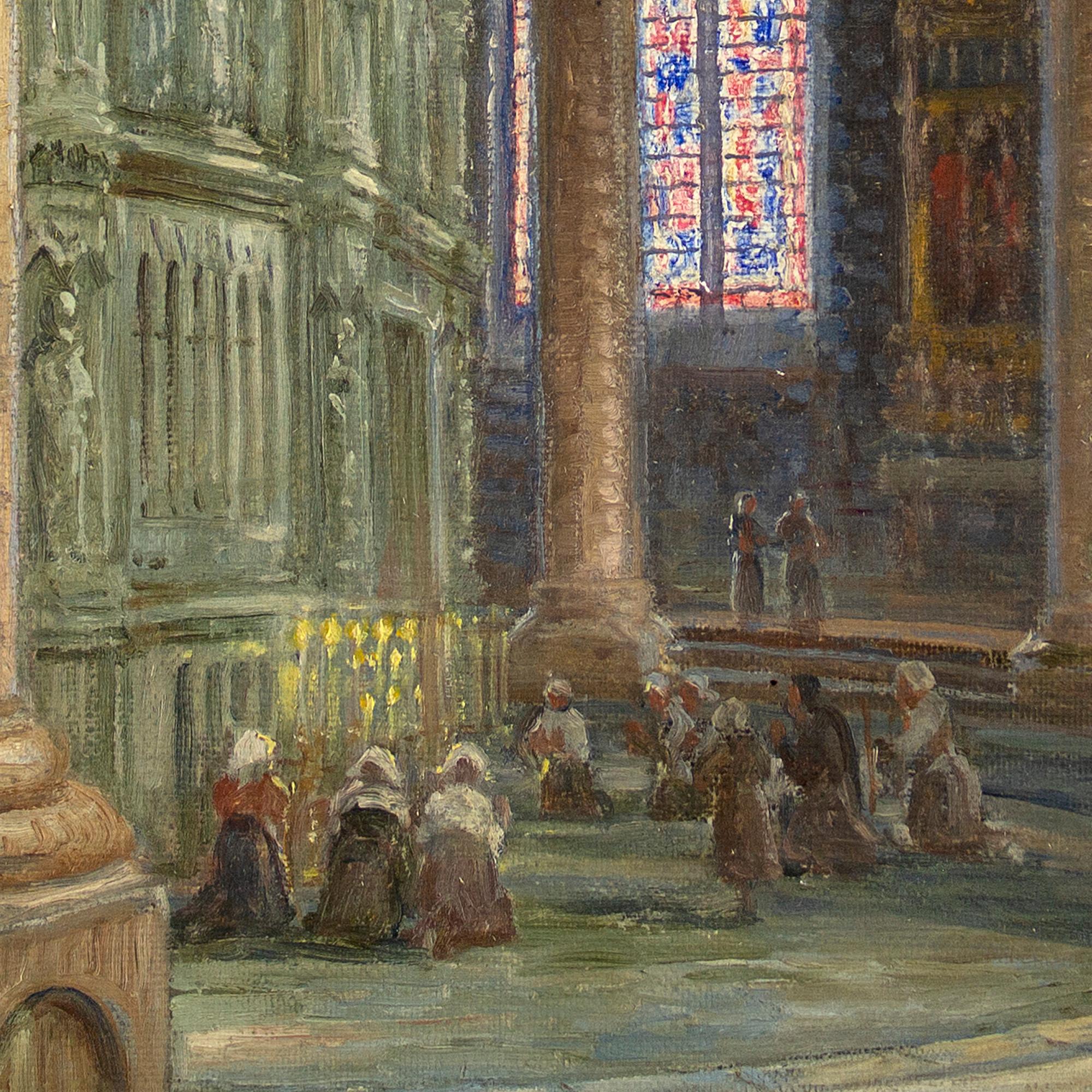 Carl Budtz-Mølle, Church Interior, Oil Painting 5