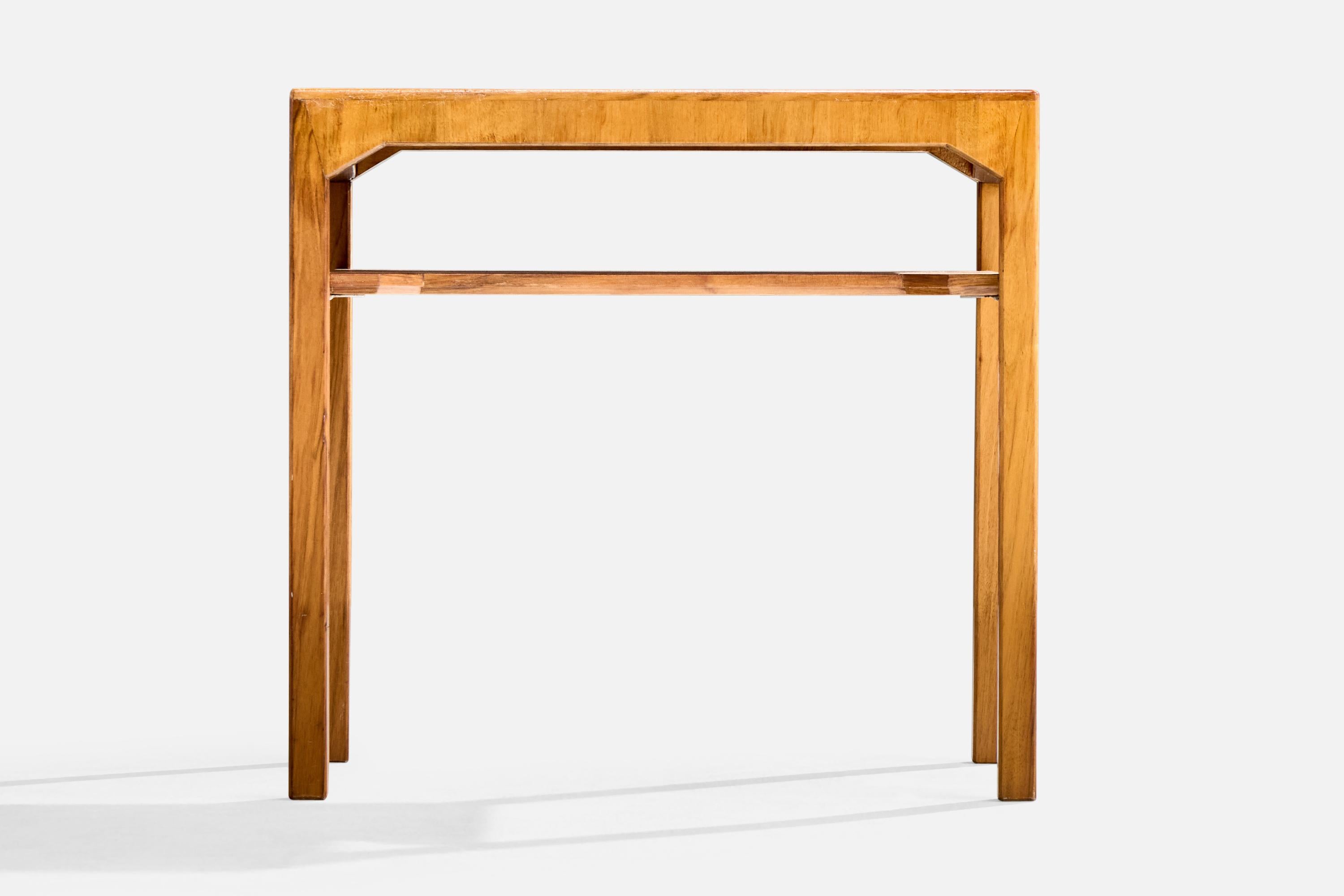 Swedish Carl Cederholm, Side Table, Walnut, Pine, Sweden, 1940s For Sale