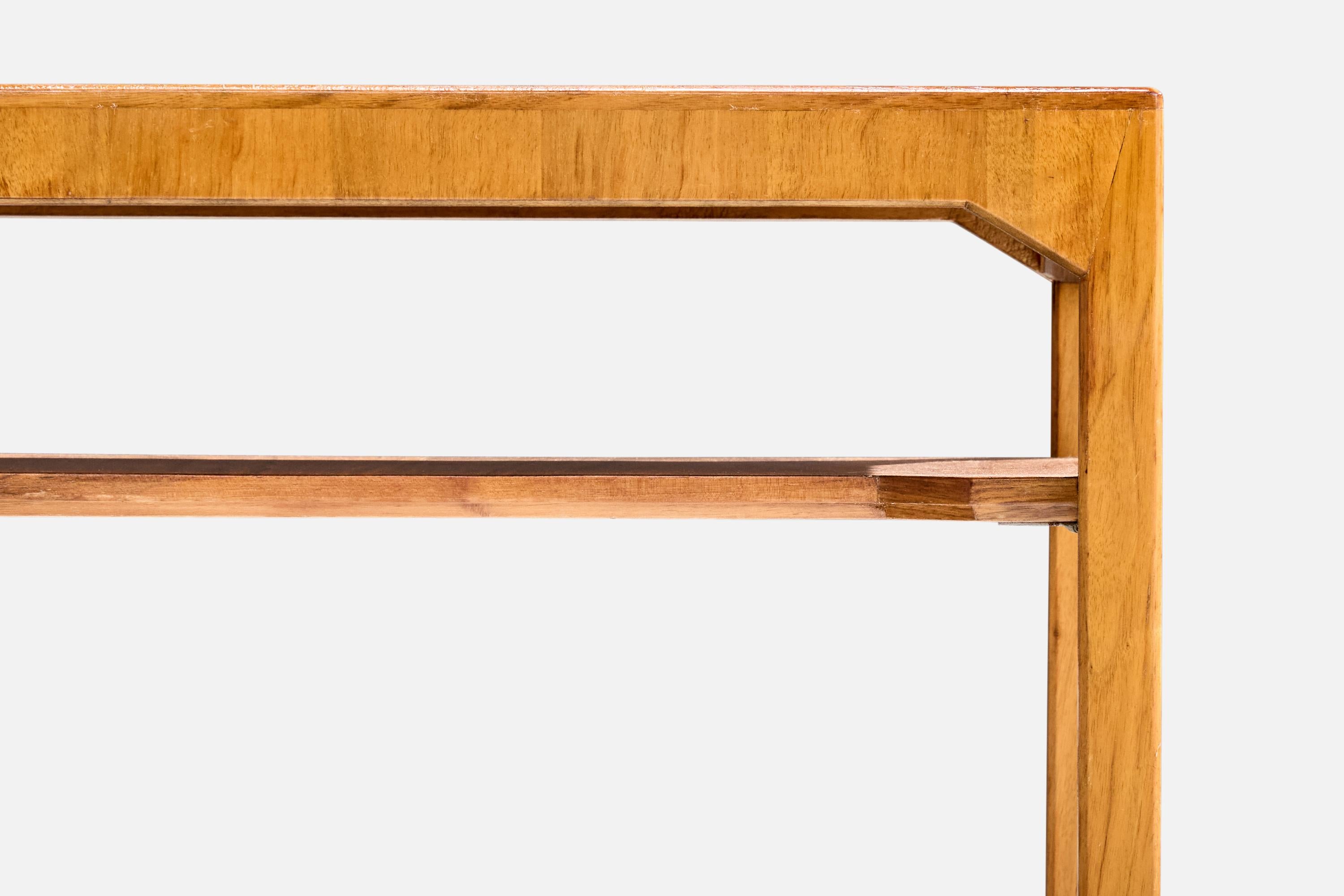 Carl Cederholm, Side Table, Walnut, Pine, Sweden, 1940s In Good Condition For Sale In High Point, NC