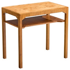 Carl Cederholm, Side Table, Walnut, Pine, Sweden, 1940s