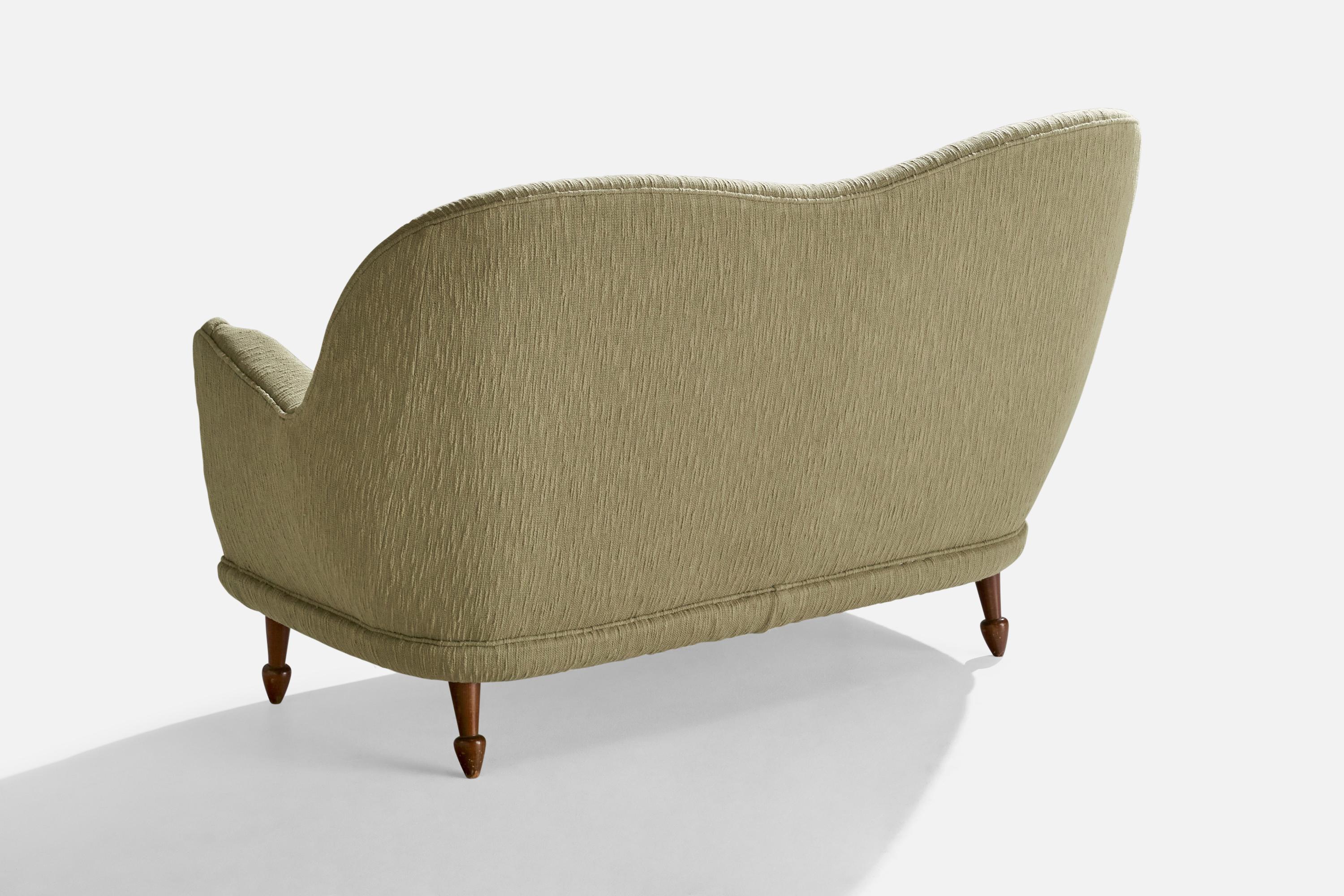 Carl Cederholm, canapé, tissu, bois, Suède, années 1940 Bon état - En vente à High Point, NC
