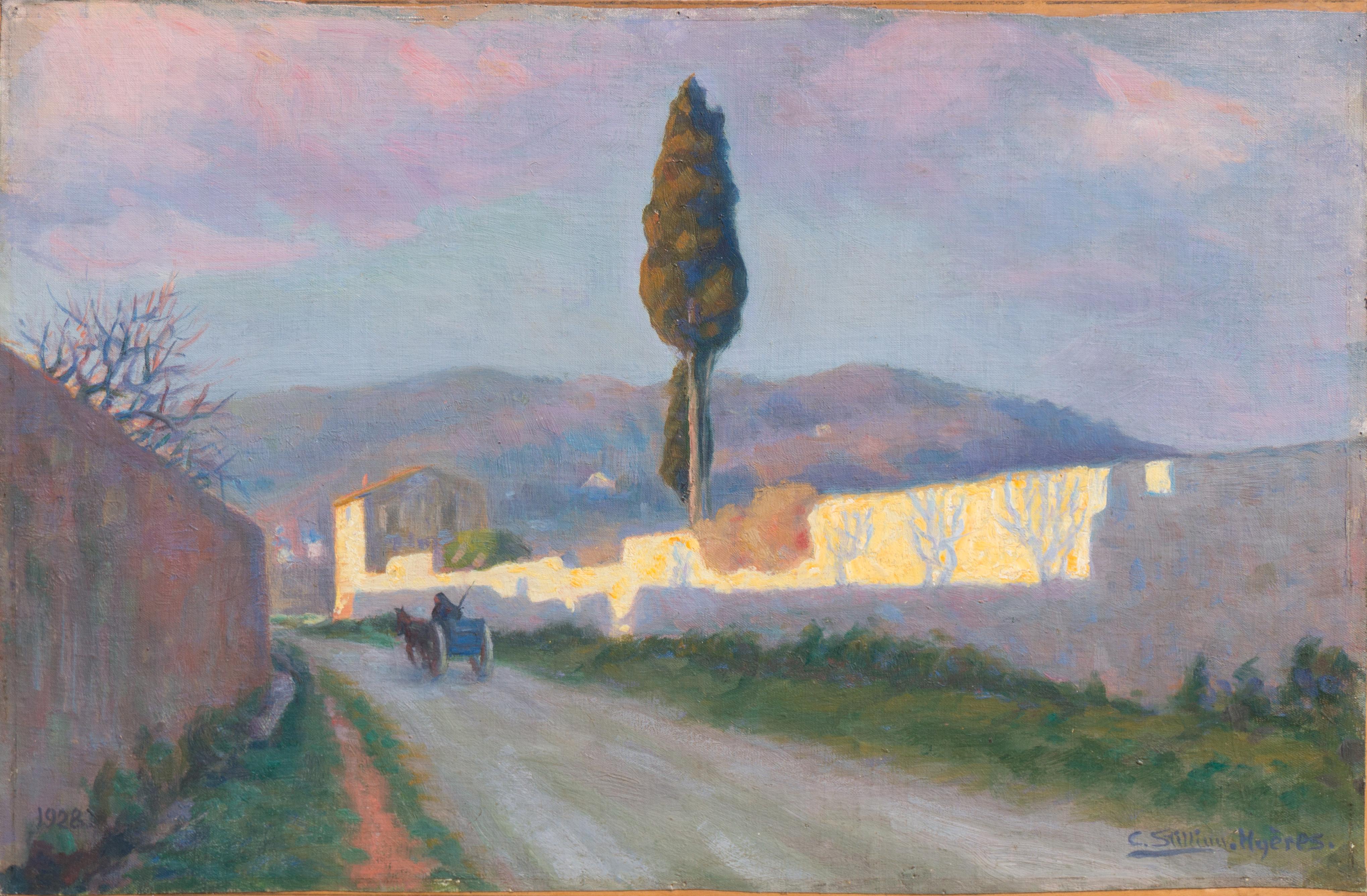 'Sunny Afternoon, Hyères, Côte d’Azur', French Riviera, Royal Academy of Art Oil For Sale 2