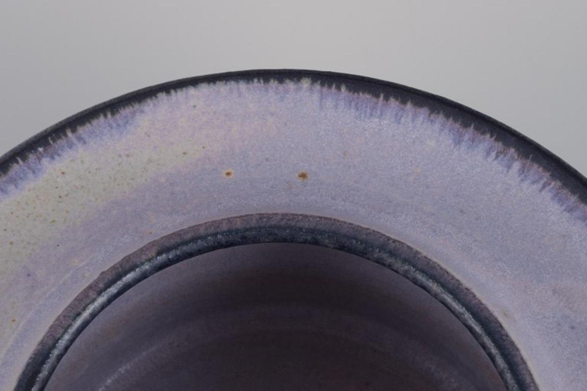 Glazed Carl Cunningham-Cole, British ceramicist, own workshop. Large ceramic bowl. For Sale