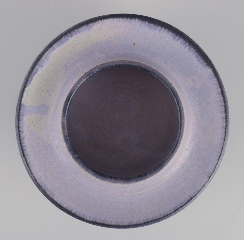 Late 20th Century Carl Cunningham-Cole, British ceramicist, own workshop. Large ceramic bowl. For Sale
