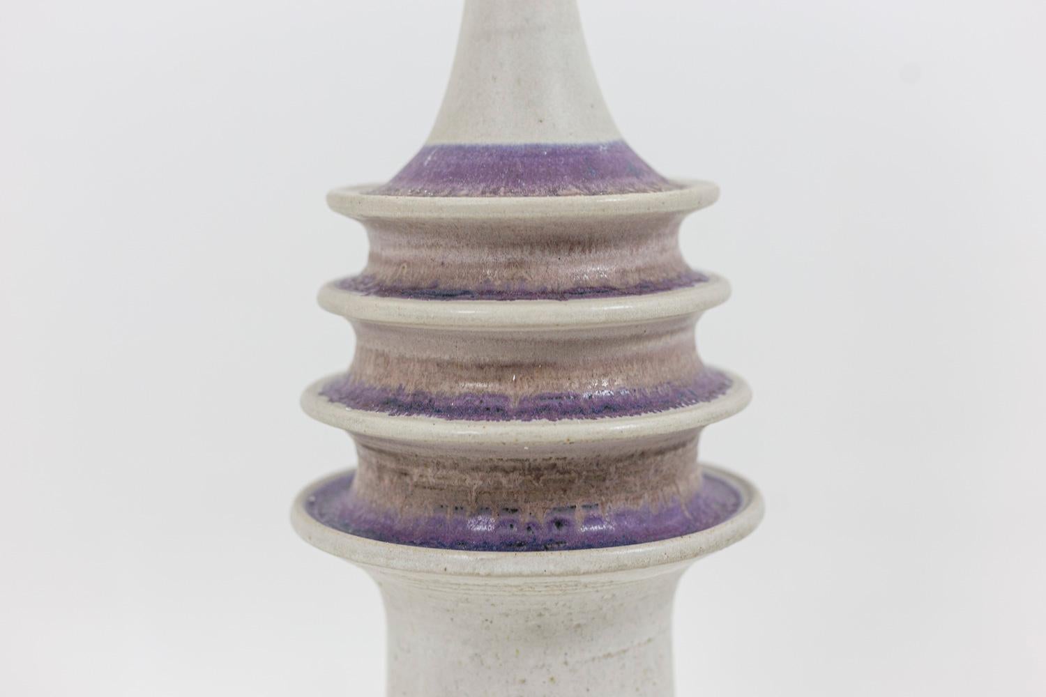 Milieu du XXe siècle Carl Cunningham-Cole pour Kähler et Le Klint, lampe en céramique, années 1960 en vente