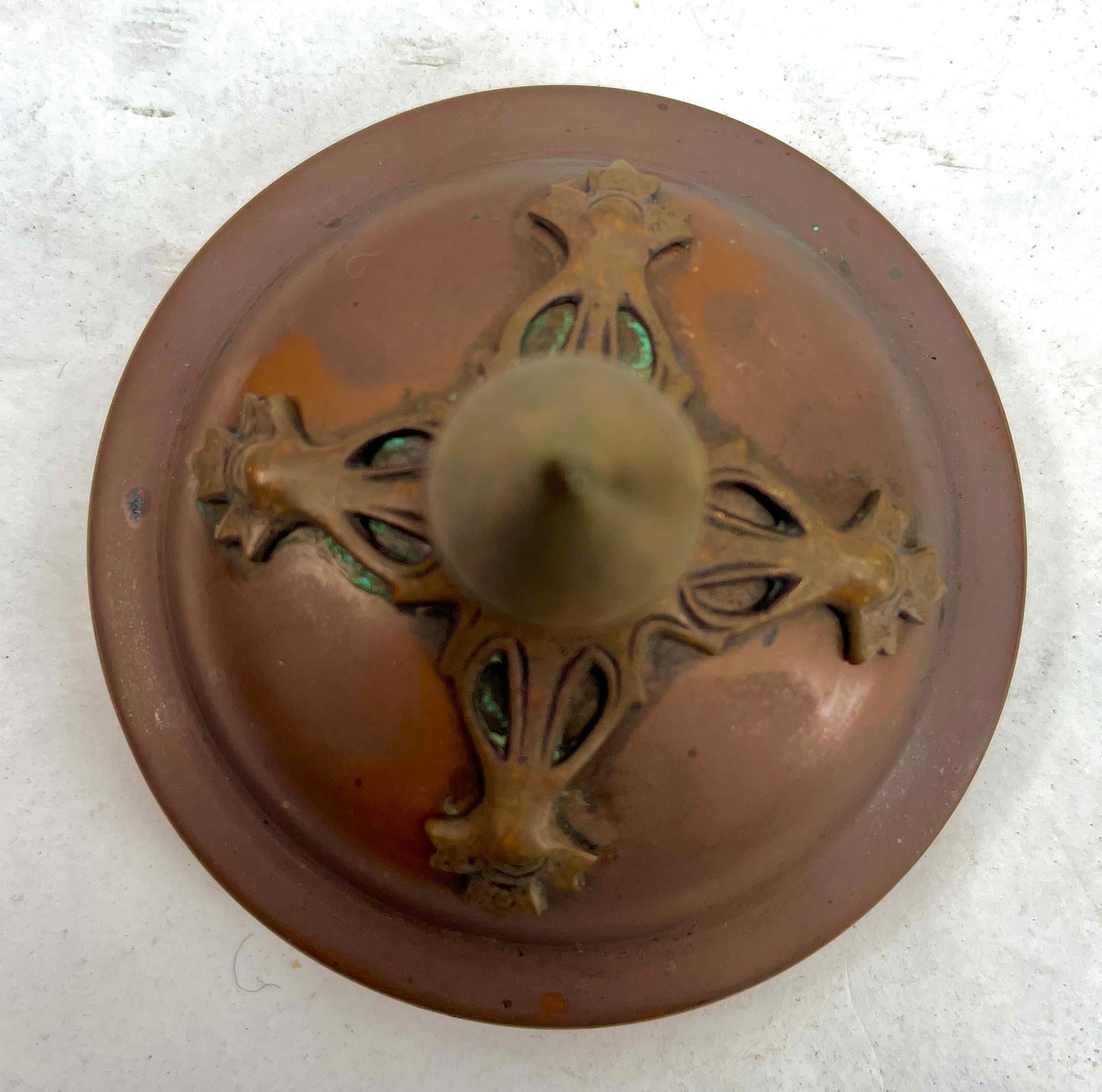 Carl Deffner, Esslingen Un tre pezzi in rame e ottone in stile Arts & Crafts.  circa 1900 in vendita 8