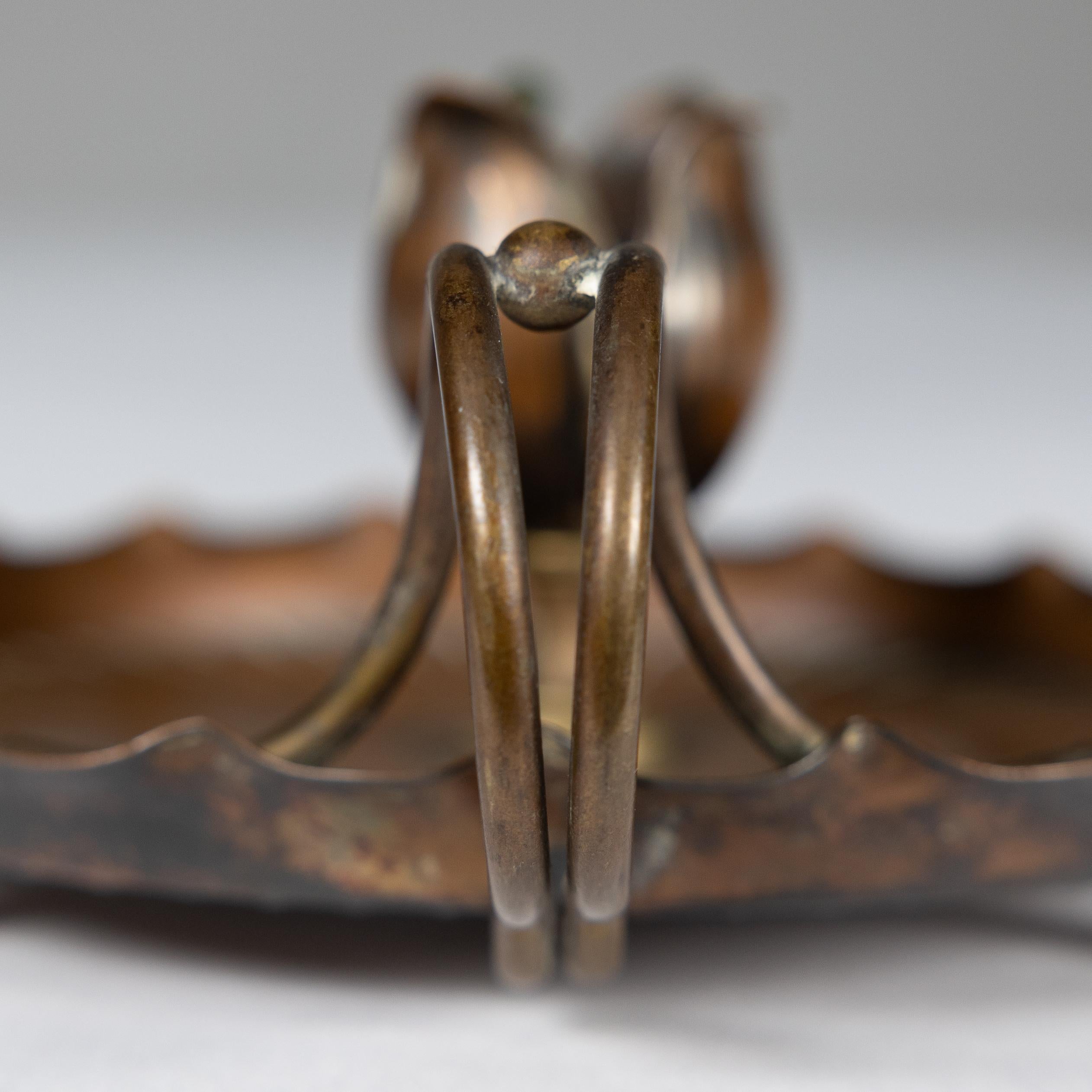 Carl Deffner. Allemagne. Un bougeoir de chambre Arts & Crafts en cuivre en vente 10
