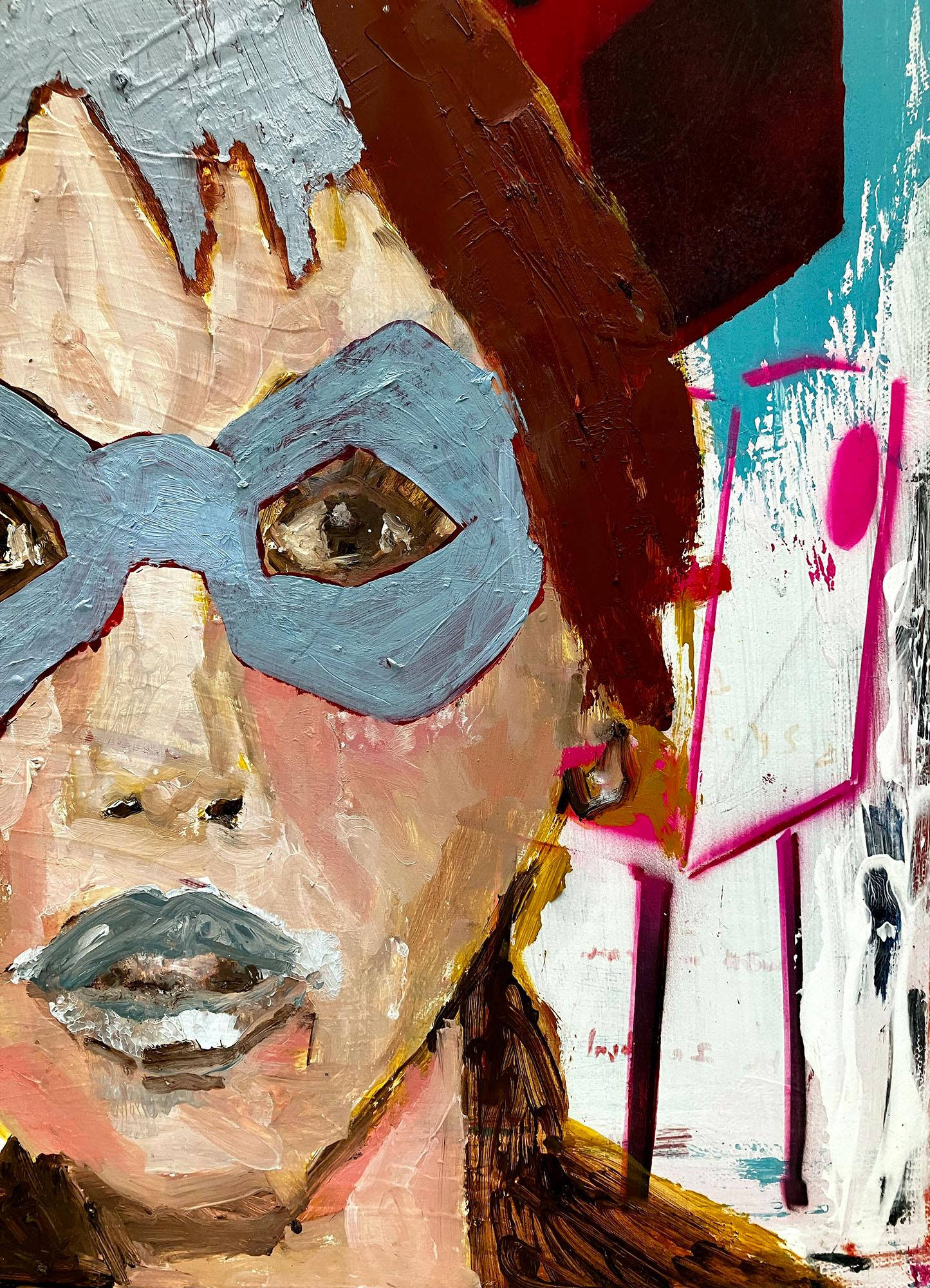 Ragazza blu - Painting di C. Dimitri