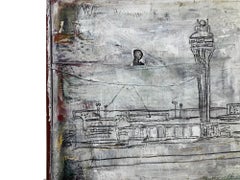 Cold Open, monochromatic, space ship, tower horizon