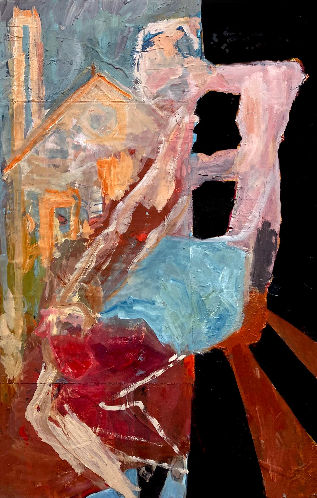 C. Dimitri Abstract Painting – Träume sind hier unten nicht kaputt, sie hinken nur