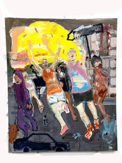 Finish Line, runners, colorful, athletic theme