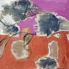 Fish says goodbye, bold abstract, bright color