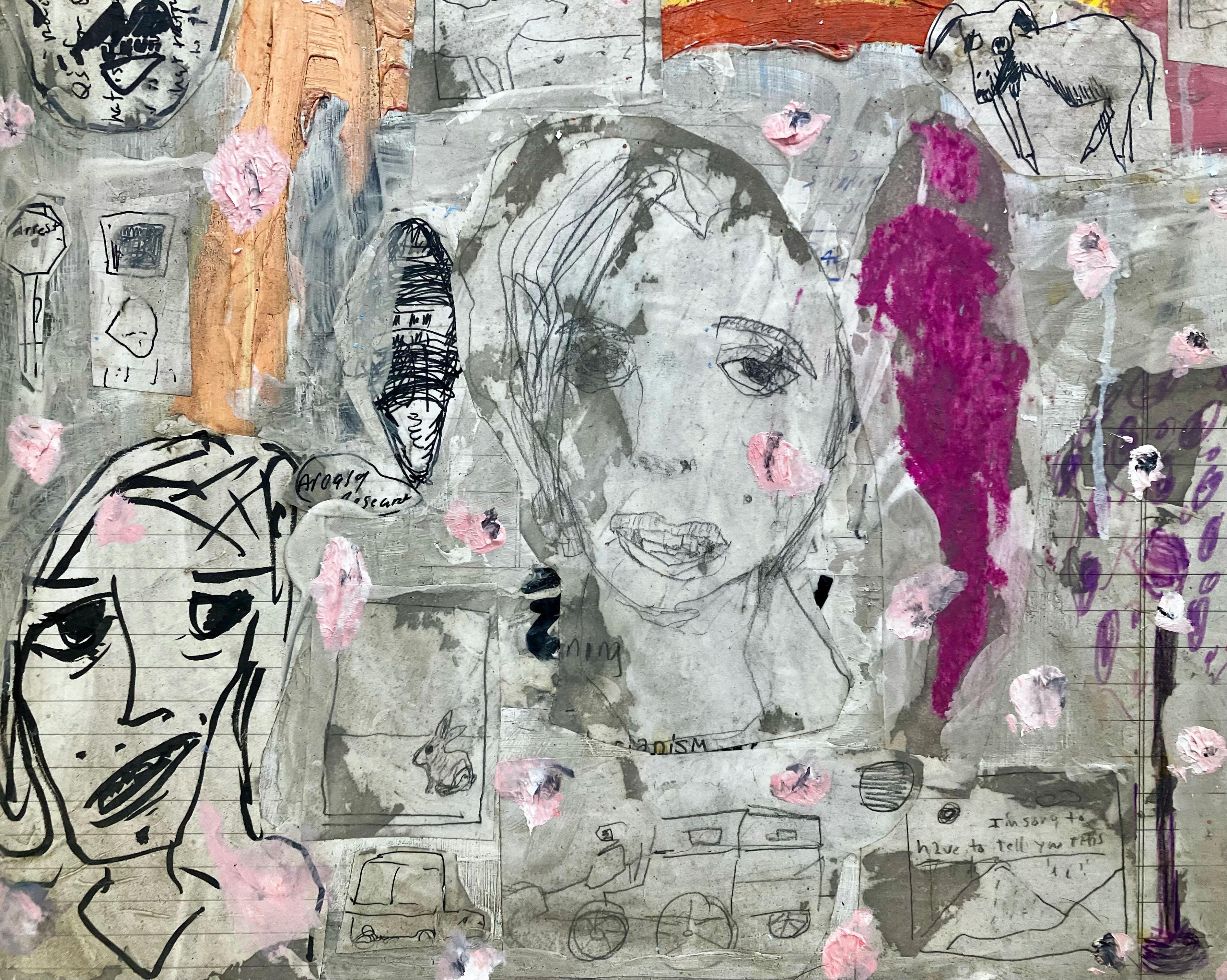 Rimbaud - Portrait Painting Marrone di C. Dimitri