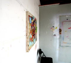 Snake as Symbol of Creeping Fascism, bright color abstract still-life, animal
