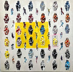 Venus, abstracted patterns w Venus of Willendorf fertility nude female figure