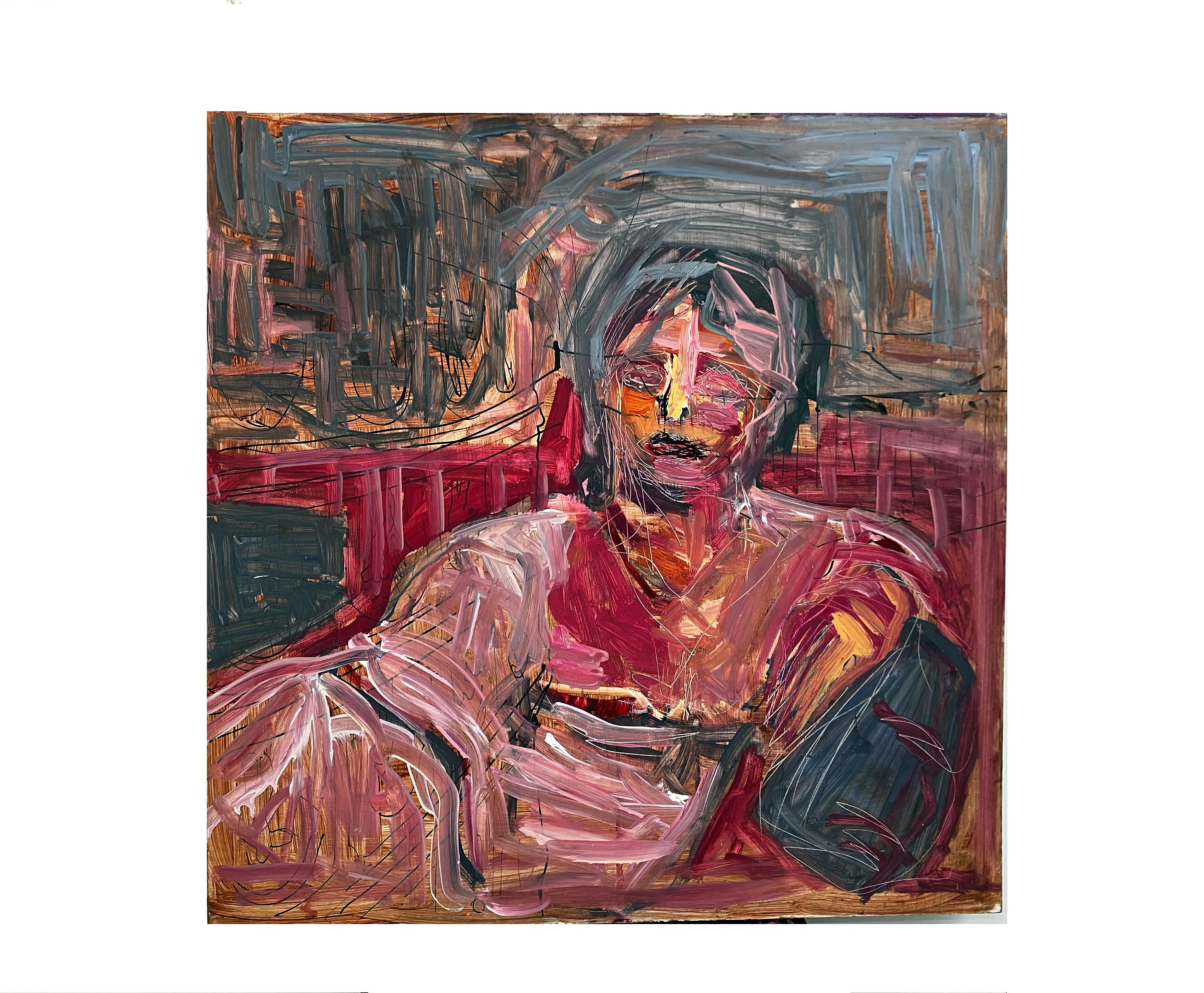 World's Greatest Autobiographer - Painting by C. Dimitri