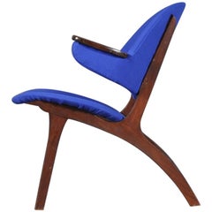 Carl Edward Matthes Danish Teak Lounge Chair, 1960s