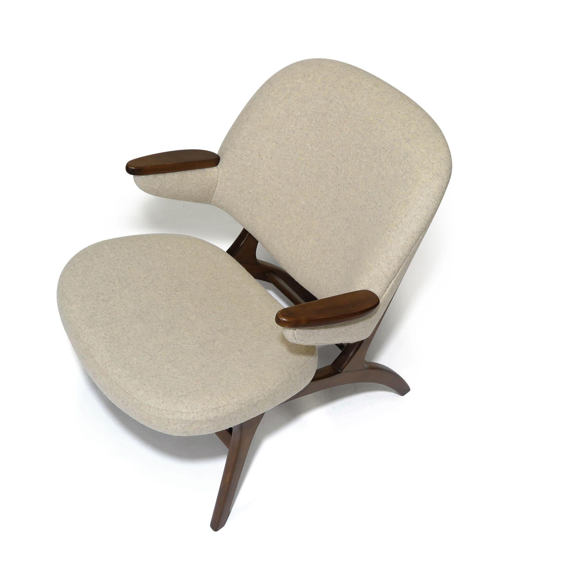 Carl Edward Matthes Danish Walnut Lounge Chair For Sale 3
