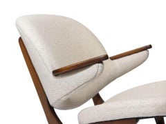 Sedia da salotto in noce danese di Carl Edward Matthes