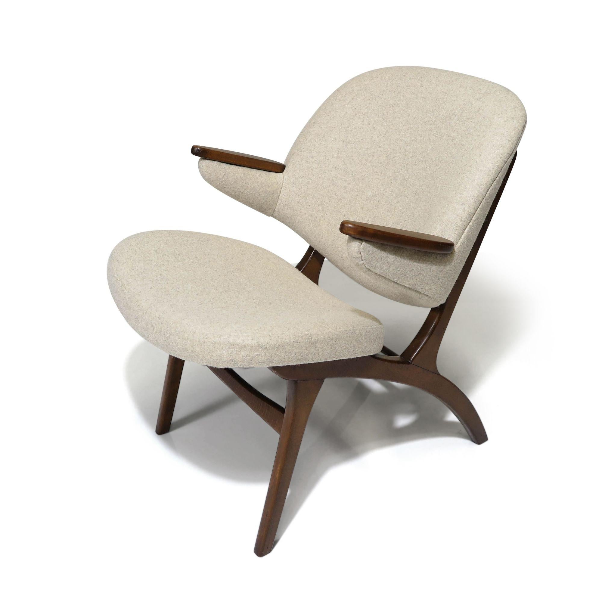 Carl Edward Matthes Danish Walnut Lounge Chair For Sale 1